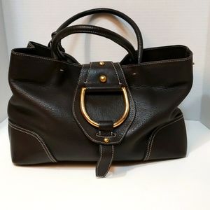 Dolce & Gabbana Espresso calfskin leather tote